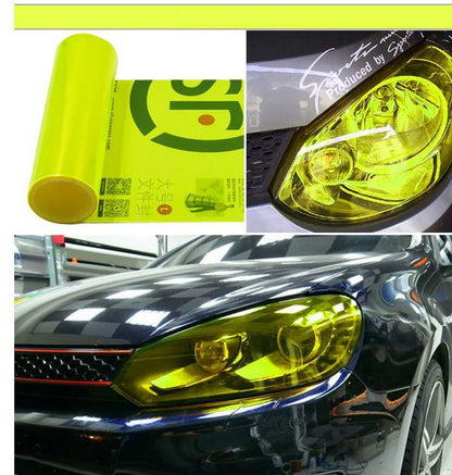 PVC Car Headlight Lamp Film Fog Lamp Sticker Car Headlight Tailing Moulding Foil Self-Adhesive Car Accessories