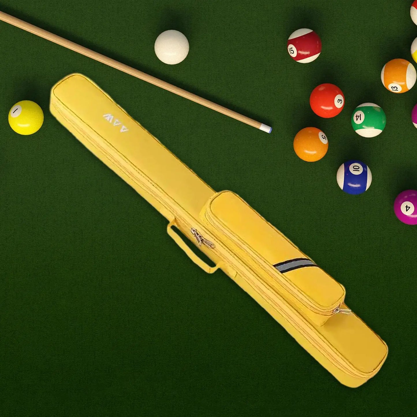 Billiard Pool Cue Stick Case Adjustable Shoulder Strap Lightweight with Zipper for Travel Snooker 1/2 Snooker Billiard Stick Rod