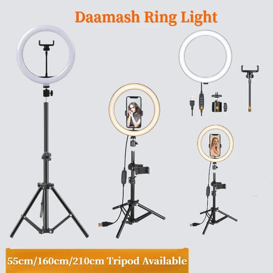 Selfie Ring Light Professional with Tripod Stand 10inch , Phone Light Lamp Led Fill Lights Make up Led Lights 