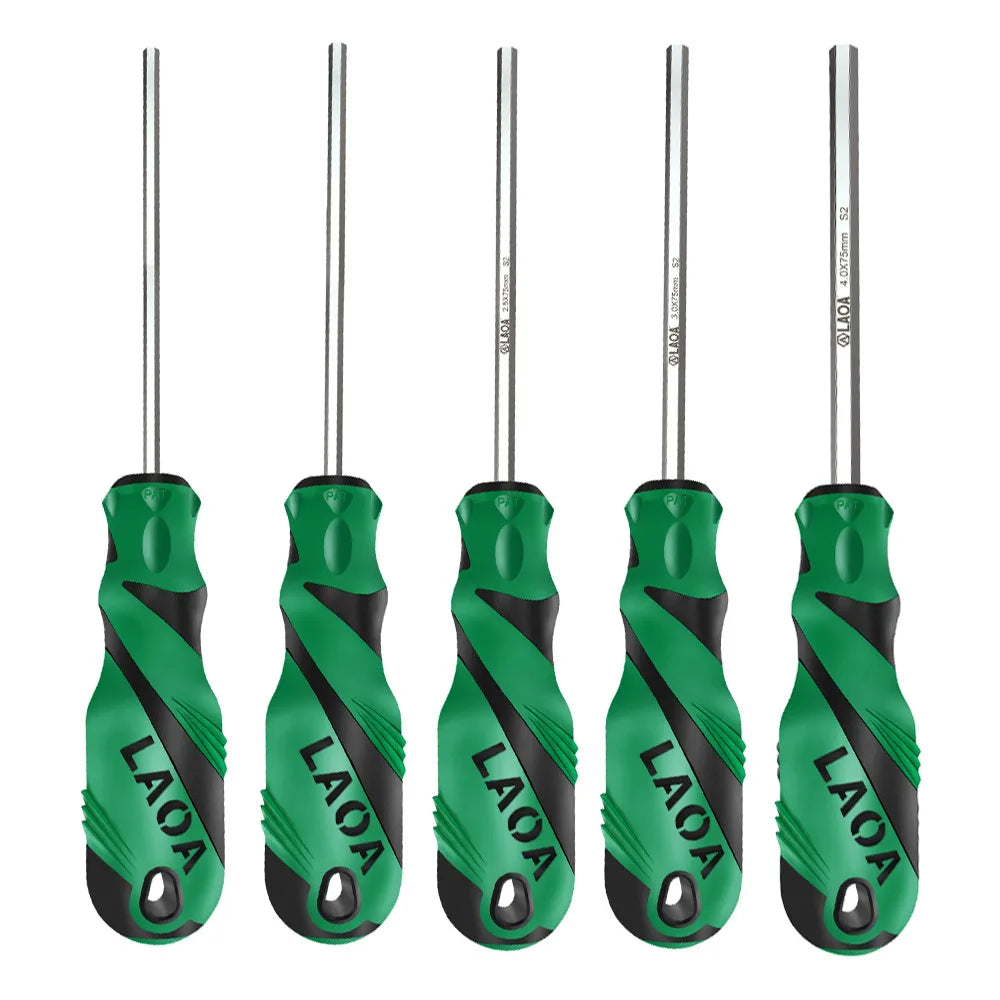 LAOA Screwdriver Allen Driver Precision Hexagon Socket Screwdriver Magnetic Hex Screwdriver 1.5MM/2.0MM/2.5MM/3MM/4MM