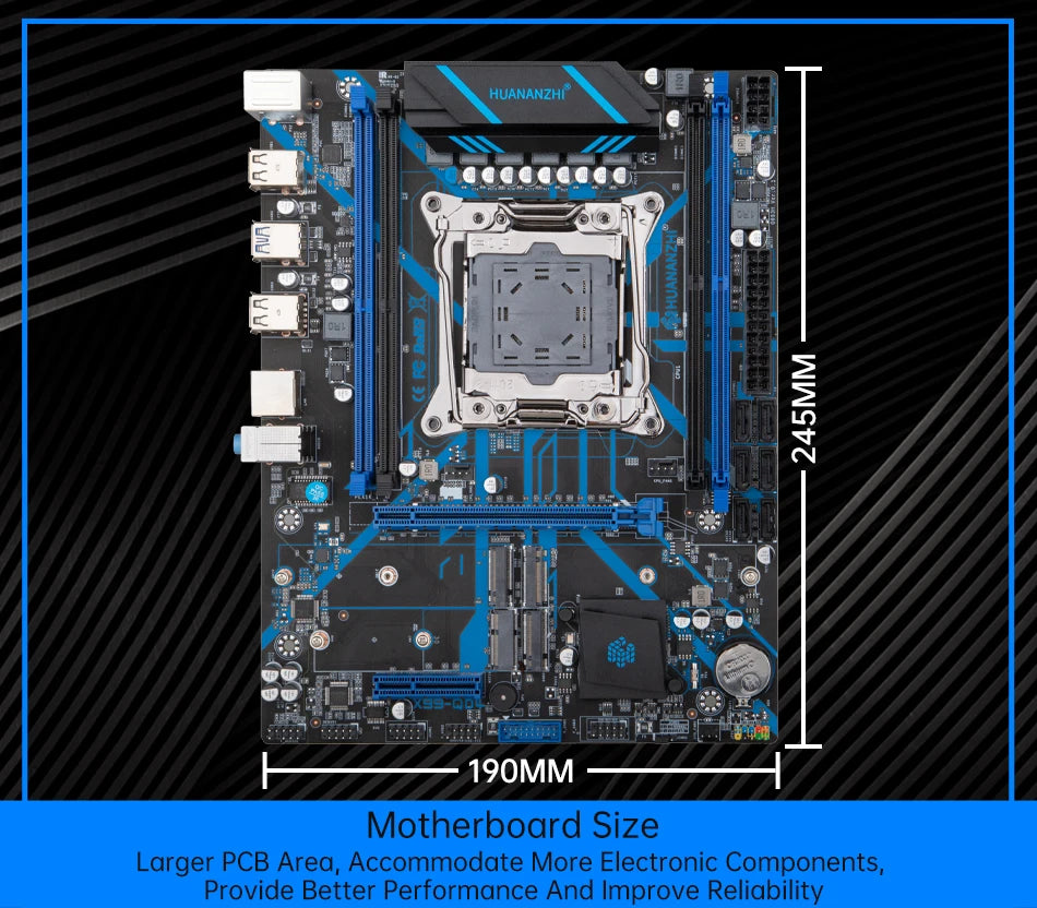 HUANANZHI X99 QD4 LGA 2011-3 XEON X99 Motherboard Intel E5 2640 2666 2670 2696 V3 V4 support DDR4 RECC NON-ECC Memory NVME SATA