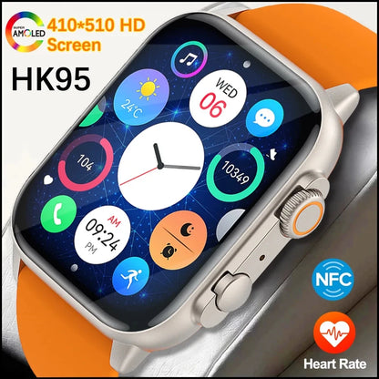 2024 New NFC Smart Watch AMOLED Screen Always Display The Time PK Ultra Series HK 8 Pro max Smartwatch Men Waterproof Watches