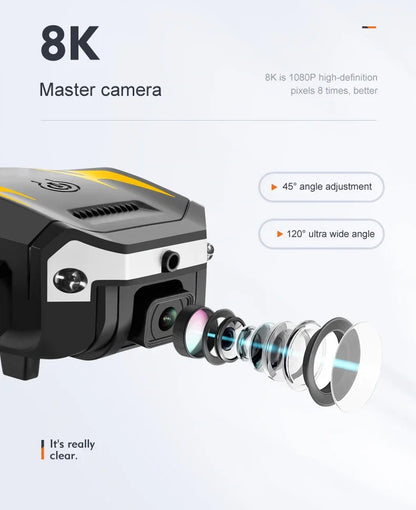 S6 Mini Drone Professional 4K HD Camera For XIAOMI Optical Flow Localization 3sided Obstacle Avoidance Quadcopter Toy Gift