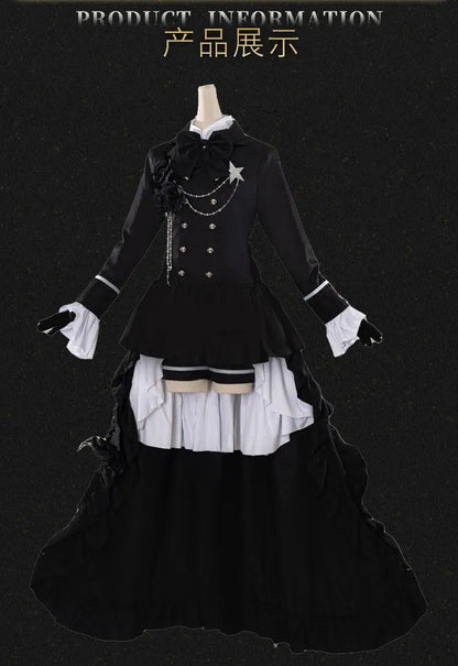 Anime Black Butler Kuroshitsuji Ciel Phantomhive Smile Cosplay Costume Wig Coat Shirt Shorts Hat Adult Dress Hallowen Suit