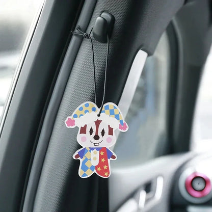 Cute Cartoon Car Air Freshener Paper Natural scent Auto Hanging perfume fragrance car Interior accessories