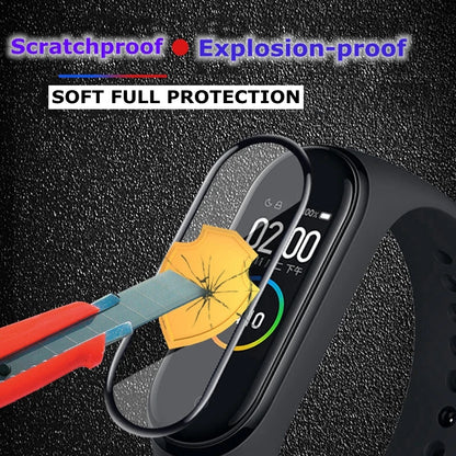 3D Full Screen Protector For Xiaomi Mi band 6 7 Miband Soft Glass Protective Smart Watch Accessories xiaomi mi band 5 4 3 Film