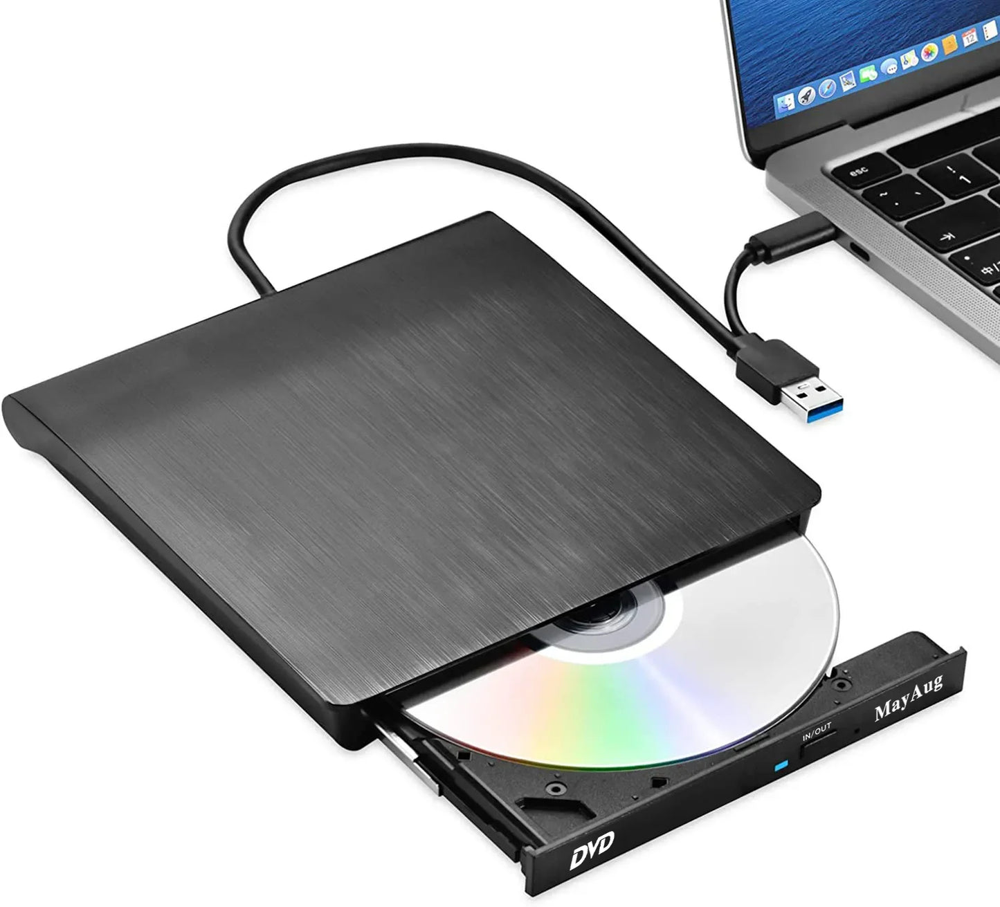 USB 3.0 Slim External DVD RW CD Writer Drive Burner Reader Player Optical Drives For Laptop PC Dvd Burner Dvd Portatil