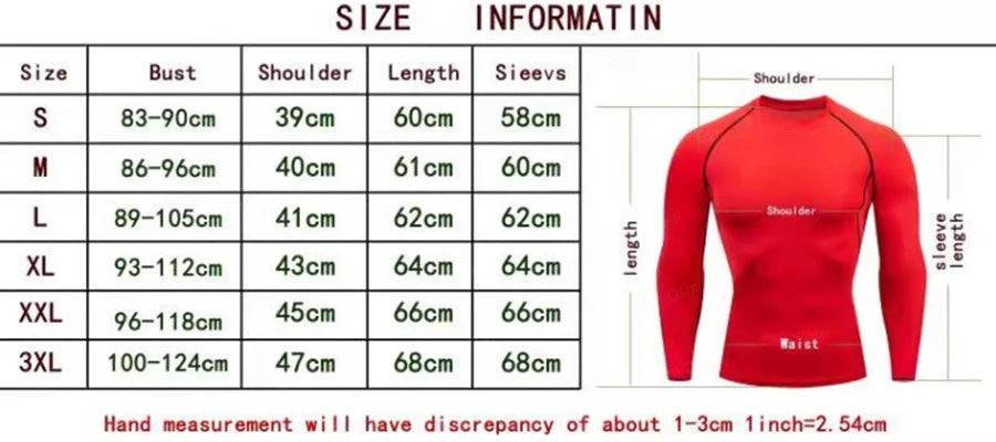 Men Gym Fitness Workout Tights Sport Jersey Athletic Running Shirt Compression Long Sleeve T Shirt Men Elastic Training T-shirt