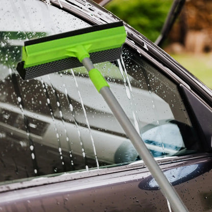 Window Squeegee Detachable Highly Absorbent Sponge 2 in 1 Window Cleaner for Car Windshield Glass Home Shower Door Bathroom