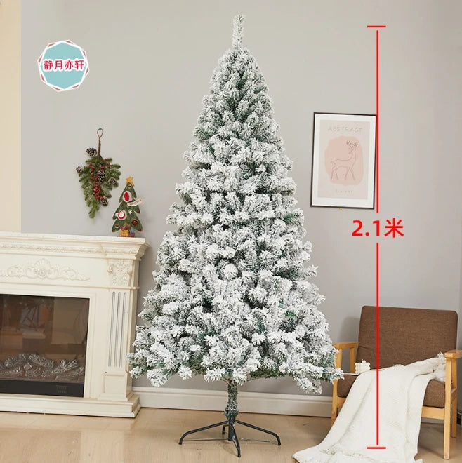 90/120/150/180cm Christmas Tree Decoration Set White Christmas Trees Ornaments Snow New Year Party Holiday Outdoor Home Decor