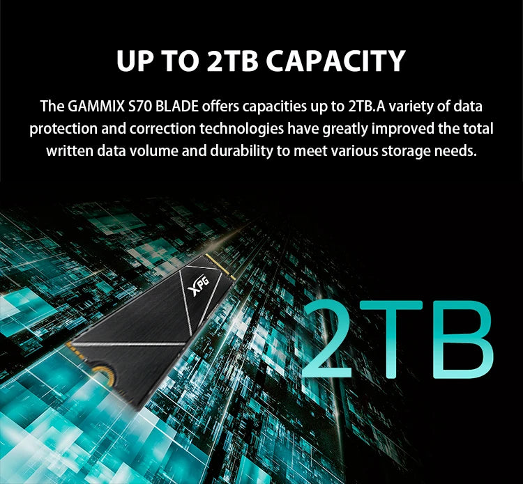 ADATA XPG GAMMIX S70 Blade SSD S70 Solid State Drive S50 PRO Internal SSD Storage Drive 1TB 2TB M.2 2280 SSD PCIe 4x4 Hard Drive