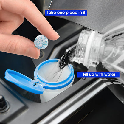 Car Windshield Cleaning Effervescent Multifunctional Glass Water Tablets Solid Cleaner Windshield Spray Car Wash Accessories