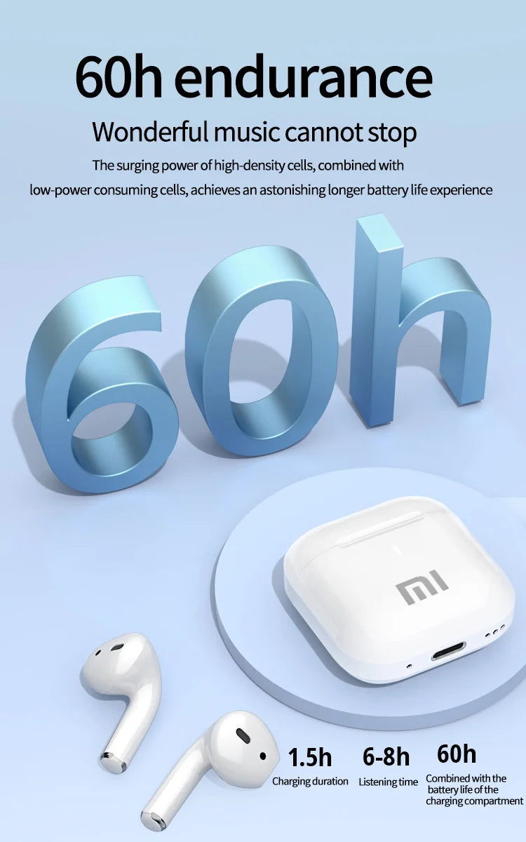 1-XIAOMI AP05 True Wireless Earphone Buds5 HIFI Stereo Sound Bluetooth5.3 Headphone MIJIA Sport Earbuds With Mic For Android iOS