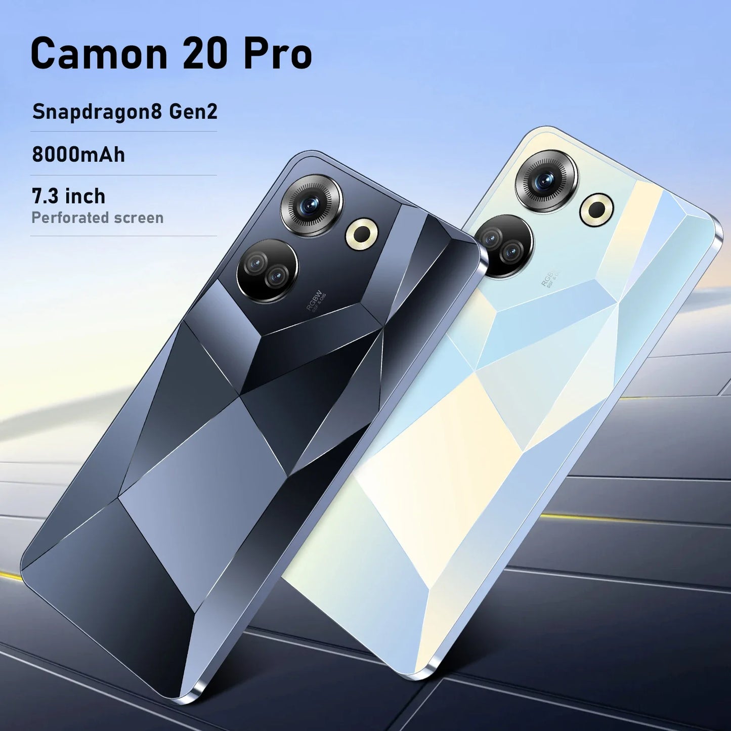 Cellphone Camon20 Pro Smartphone 5G Original 7.3 HD Screen 108MP Dual Sim Smart Mobile Phones Android13 Face Unlocked Cell Phone