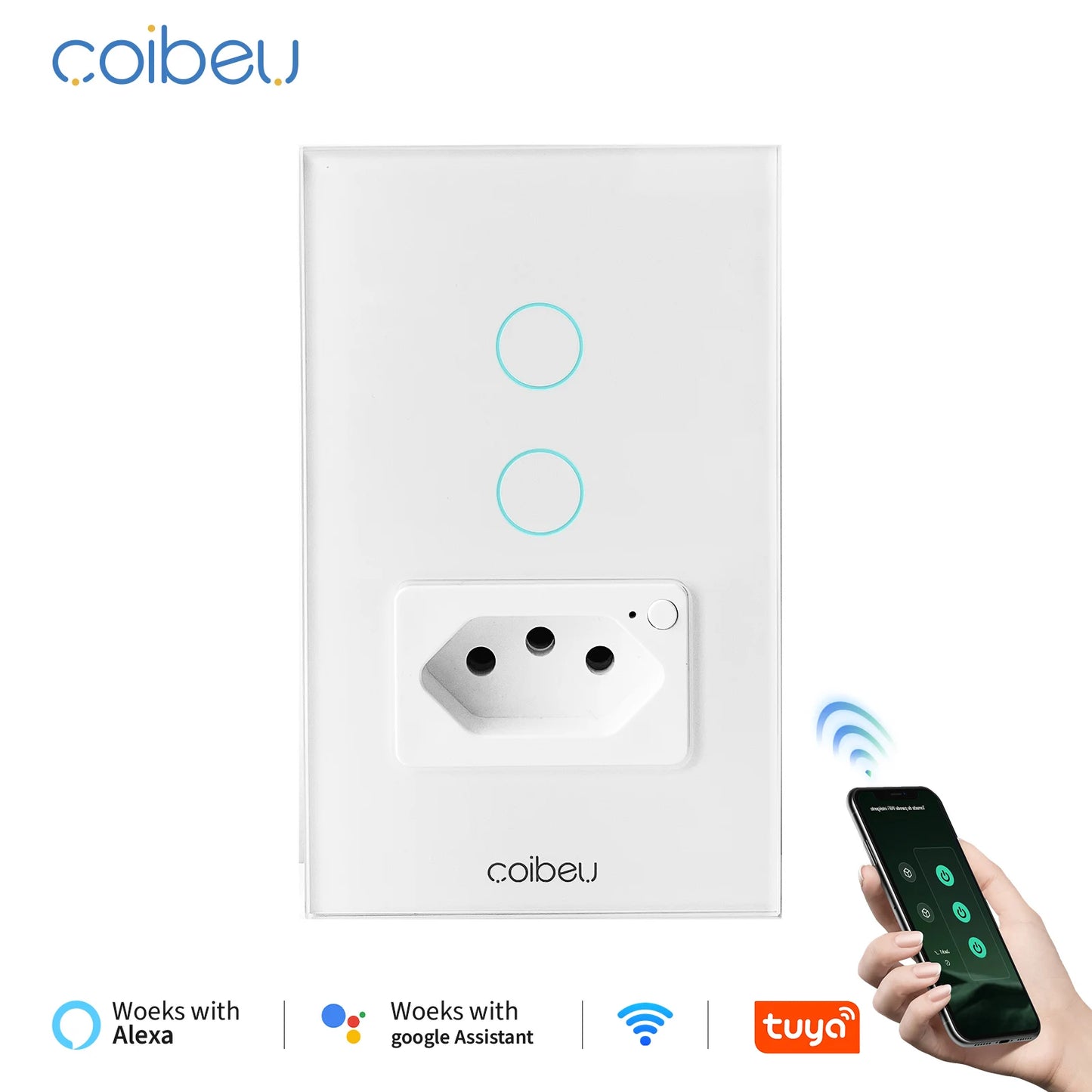 Smart WiFi interuptor socket, Smart WiFi switch, Tuya, Alexa, smart home automation, from Brazil,