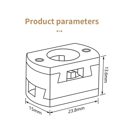 3DSWAY 18mm Oldham Coupling Ender 3 V2 CR10 CR10S Pro T8 Screw Coupler Z-Axis 8mm Brass Lead Screw Hot Bed for 3D Printer Parts