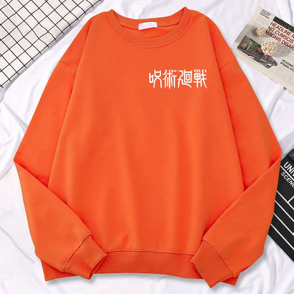 Autumn Women'S Pullover Jujutsu Kaisen Anime Printing Hoodies Loose Comfortable Sweatshirts Fleece All-Math Ladies Sportswears