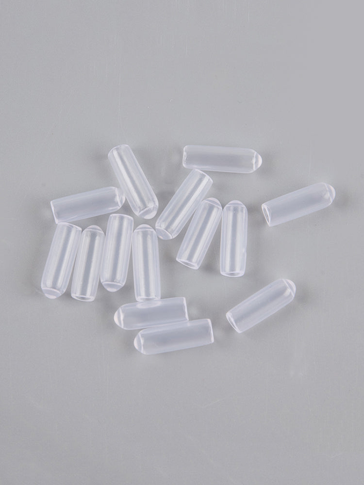 200PCS Medium Size Inner 3.5mm Clear Rubber Tips For The End Of 4mm Metal Headbands To Protect From Hurt,Hairbands Ends