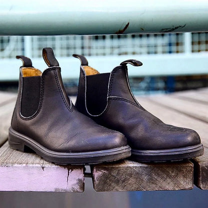 Luxury Retro Leather Shoes Men Chelsea Boots Casual Comfortable Unisex Ankle Boots British style Men's Work Boots Big Size 35-49