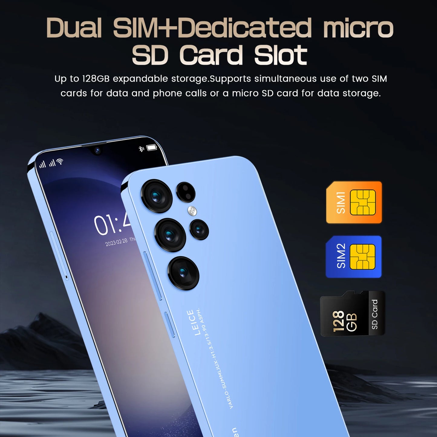 FUFFI-S24 Pro,Smartphone Android,6.3 inch,2GB RAM,32GB ROM,3500mAh,Mobile phones,5+13MP Camera,Google Play Store,Cell phone