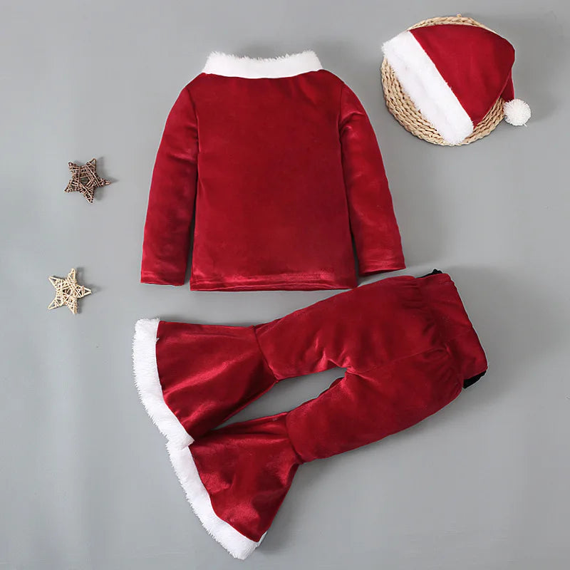 2024 Green Elf Girls Christmas Costume Festival Santa Clause for Toddler New Year Kids Baby Clothing Set Fancy Xmas Party Outfit