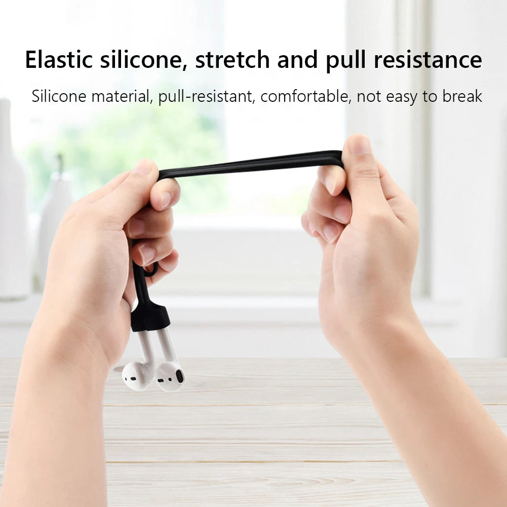 Silicone Magnetic String Rope For Apple AirPods Pro 2 3 Soft Anti-lost Cords Neck Strap For Air Ear Pods 1 2 Universal Earphone