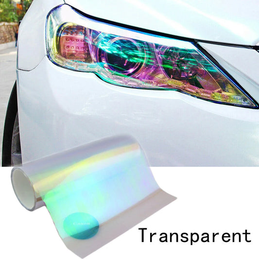 120x30cm Car Transparent Film Tint Vinyl Wrap Sticker PVC Changer Car Headlight Taillight Sticker Light Film Car Accessories