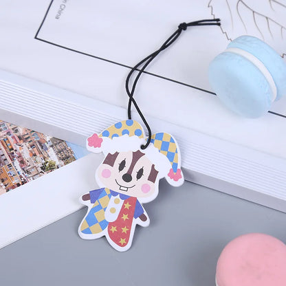 Cute Cartoon Car Air Freshener Paper Natural scent Auto Hanging perfume fragrance car Interior accessories