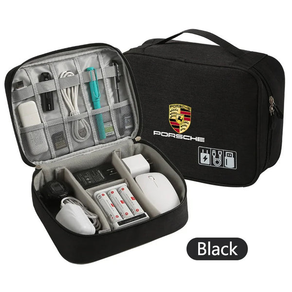 Borsa portaoggetti multifunzione per auto, impermeabile, portatile, di grandi dimensioni, per Porsche Panamera, Cayenne, Taycan, 911, 718, Macan, Carrera-GT, 928, 94.