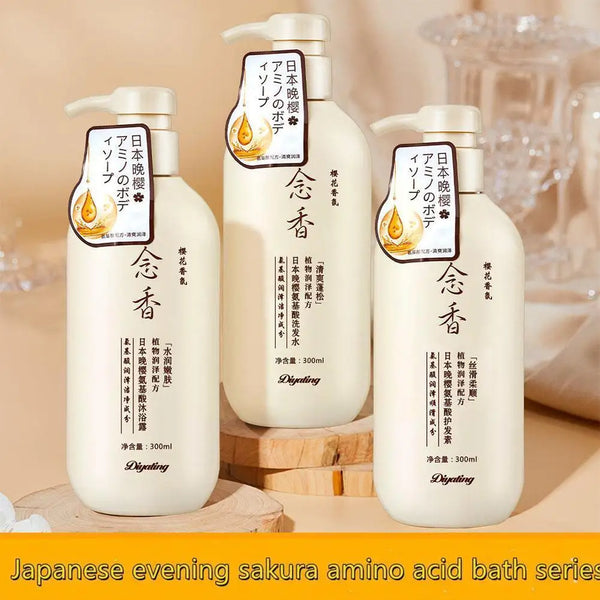 Shampoo giapponese profumato agli aminoacidi 300ML , balsamo per capelli, balsamo e shampoo per capelli, bagnoschiuma, shampoo I6H9