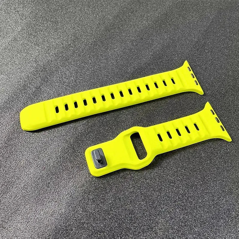 Sport Band For Apple Watch Ultra 9 8 7 42mm 44mm 45mm 49mm Soft Silicone Breathable Bracelet Strap For iWatch 38mm 40mm 6 SE 5 4