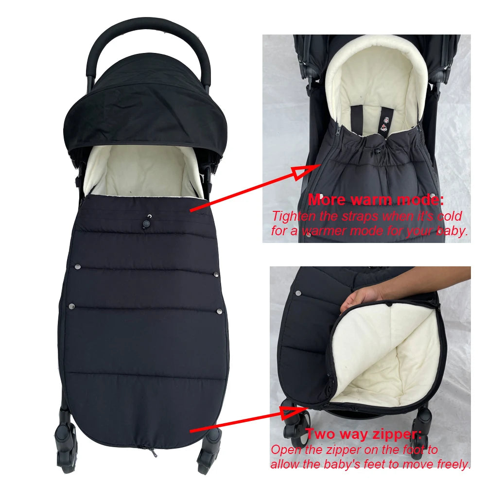 Universal Baby Stroller Footmuff  Warm Sleepsacks Pram Waterproof Socks For Babyzen YOYO Baby Stroller Accessories