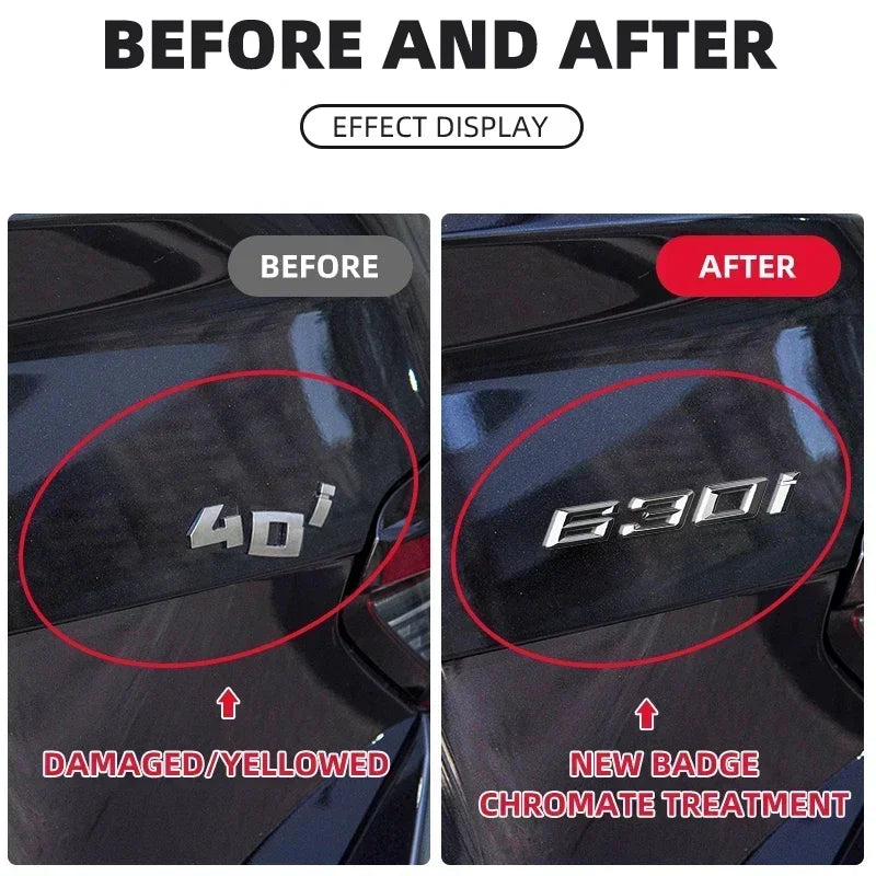 ABS Car Rear Badge Letters Decal for BMW M logo 430i 435i 440i 420d 425d 630i 640i 640d 650d Xdrive Trunk Sticker Accessories