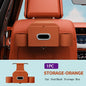 For Tesla Model 3 Y Leather Car Seatback Multi-Functional Storage Box Car Seat Back Organizer Rack Car Seat Rear Tissue Box