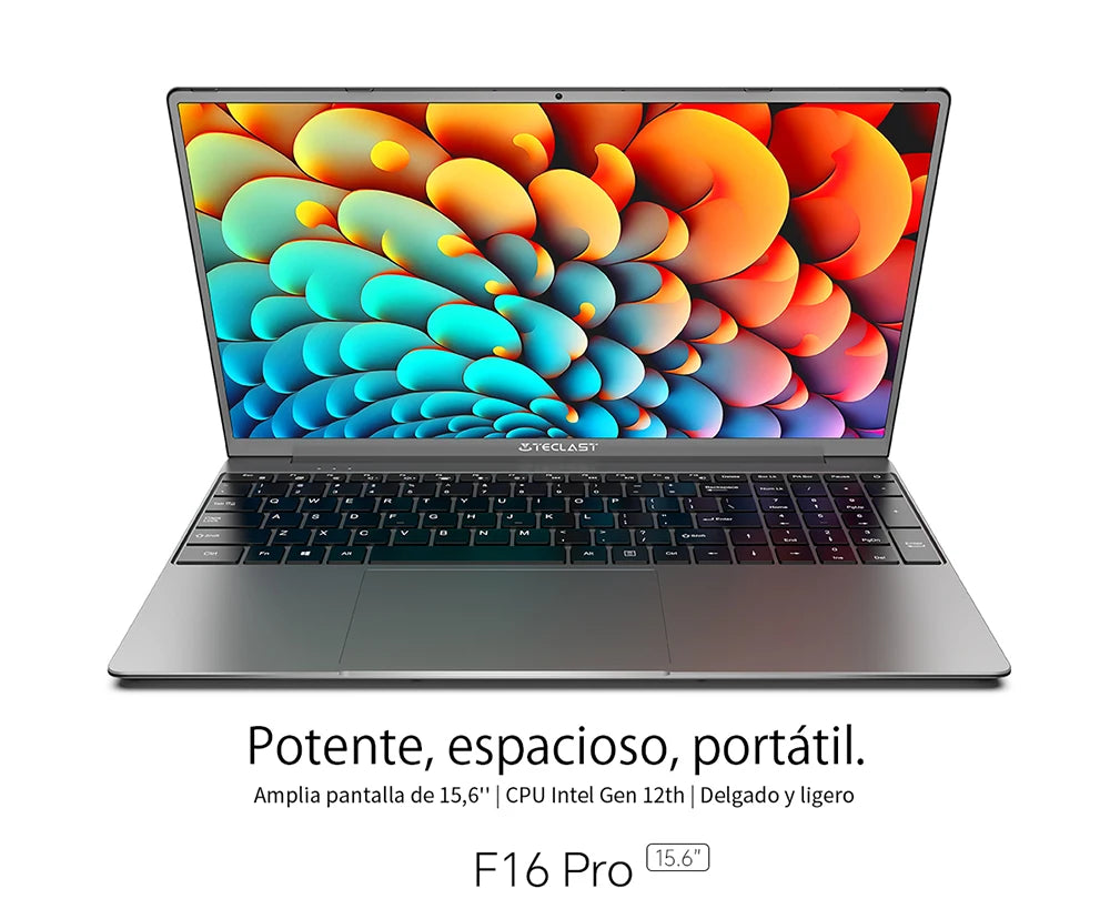 【New】 Teclast F16 Pro Laptop 15.6 inch, for Intel N95, 12GB RAM, ROM 256GB, IPS FHD 1080P screen, backlit keyboard