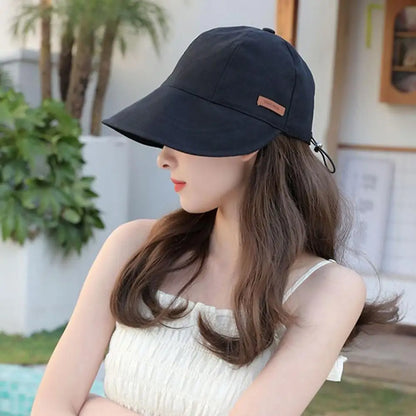 2024 UV Protection Hat Without Makeup Fisherman Cap Sun Hat Portable Foldable Wide Brim Sun Protection Hats Summer Adjustable