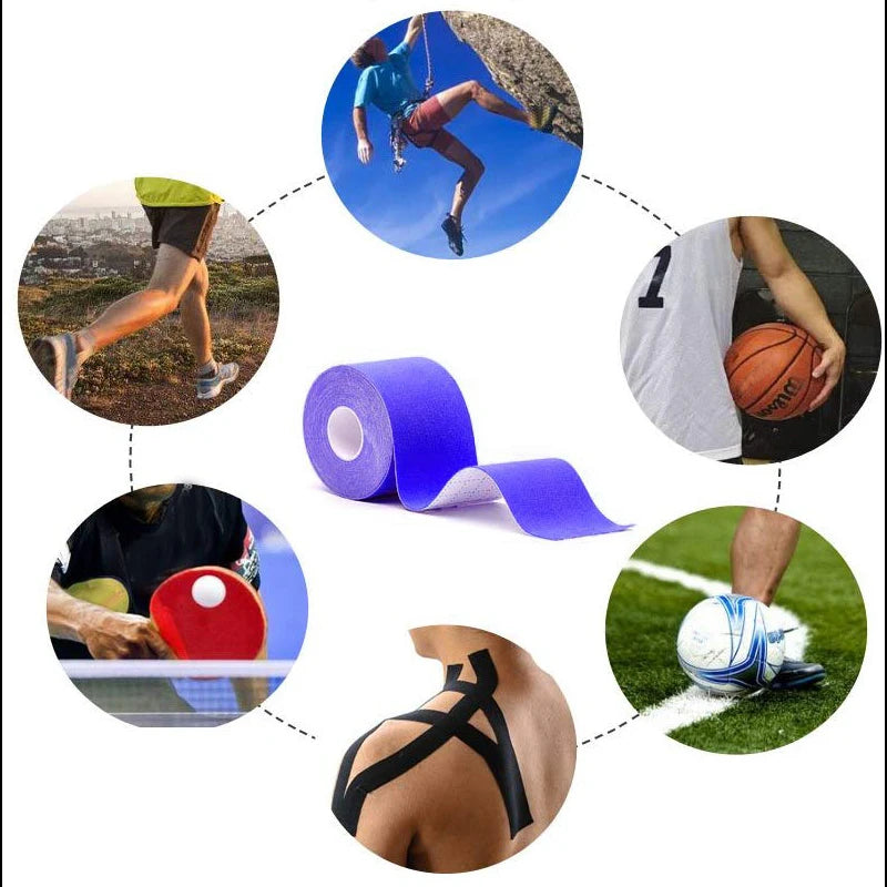 Tapes Kinesio Tape Self-Locking Bandage Types Self Adhesive Elastic Cross Ankle Self-Adhesive Sports Muscle Kinesiology Bandages