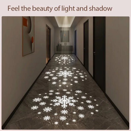 Nordic home improvement embedded spotlight ceiling light projection snow star pattern home corridor downlight 