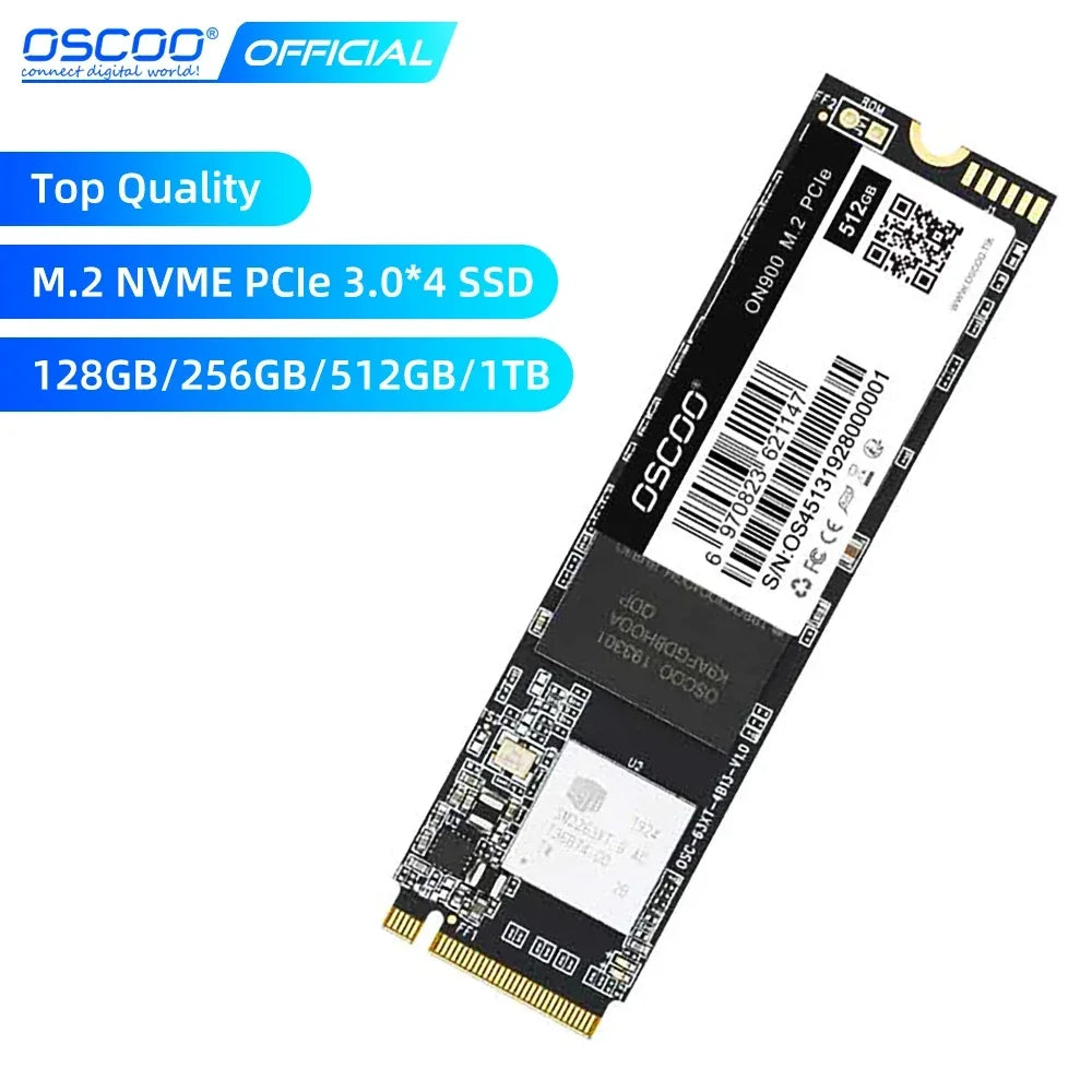 OSCOO M.2 2280 Internal solid-state drive NVMe 256GB 512GB SSD PCIe3.0 X4 3D TLC Hard Disk for Laptop Desktop Factory price