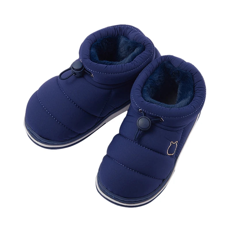 Boys Girls Toddler Snow Boots Outdoor  Shoes Winter Shoes Waterproof Resistant Children Slippers