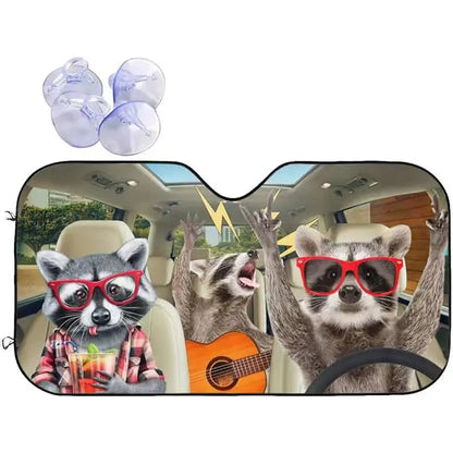 Personalized cartoon Windshield Sunshade Car Window Windscreen Cover Sun Shade Auto Sun Visor Car-covers Car Solar Protection