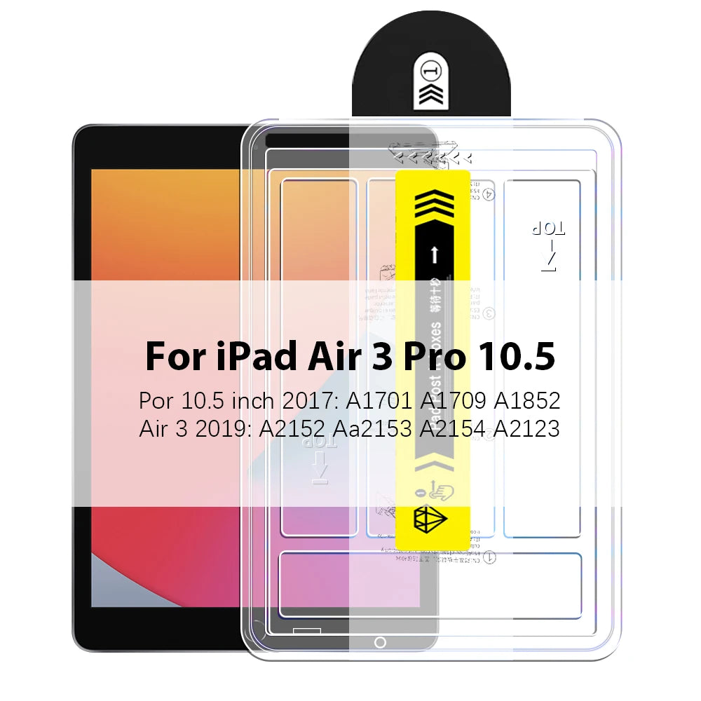 Tempered Glass Screen Protector For Ipad Pro 13 11 M4 M2 2024 12.9 10 9 10th 9th Generations Air 5 4 3 Mini 6 8th 10.2 10.9 Film