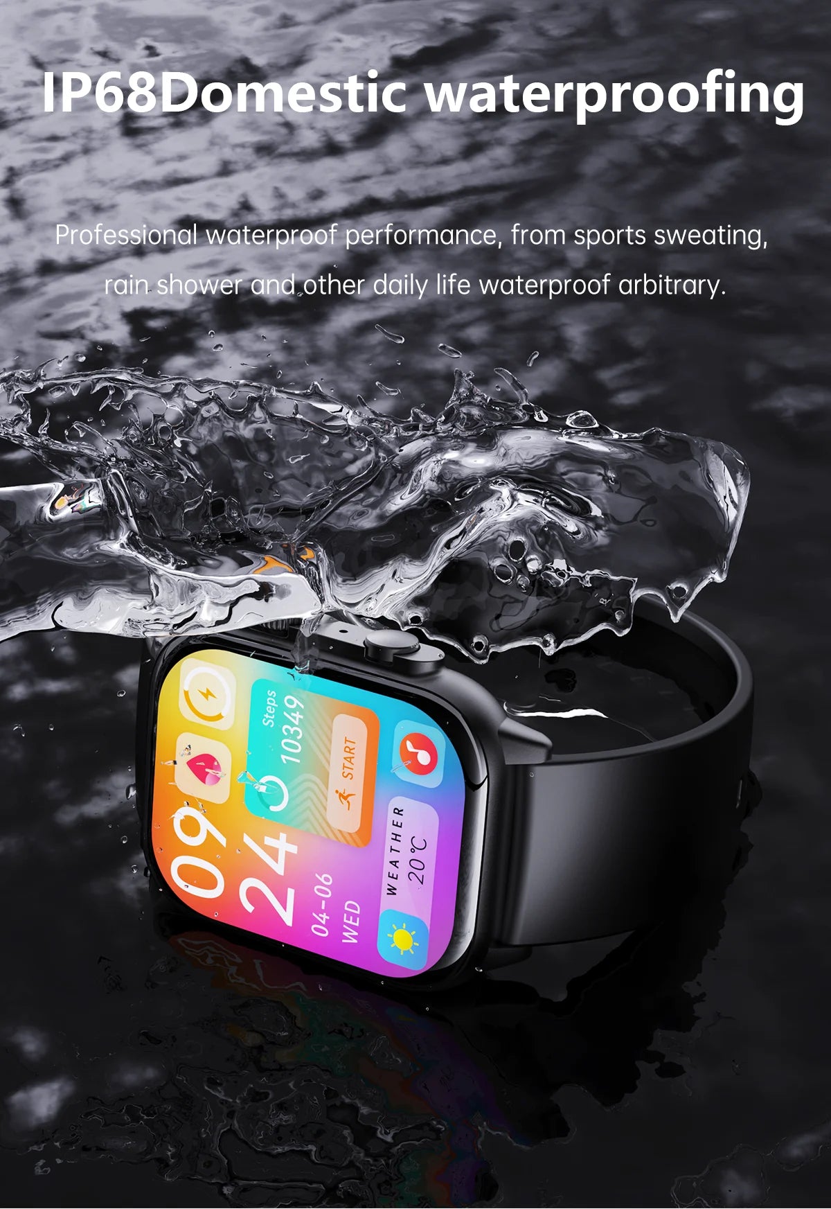 2024 New NFC Smart Watch AMOLED Screen Always Display The Time PK Ultra Series HK 8 Pro max Smartwatch Men Waterproof Watches