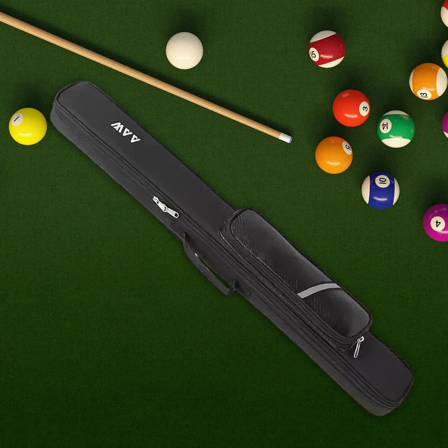 Billiard Pool Cue Stick Case Adjustable Shoulder Strap Lightweight with Zipper for Travel Snooker 1/2 Snooker Billiard Stick Rod