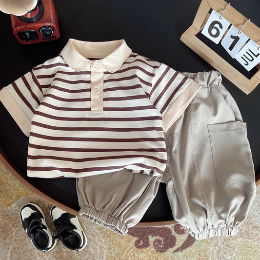 DIIMUU Summer Baby Boys Clothing Sets Tee T-shirt + Short Pants Casual Cotton Kids Girls Outfits Suits 1-4 Years Children Wear 