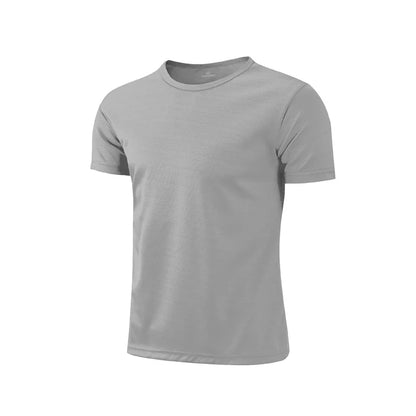 Men Breathable Bodybuilding Sport t Shirt Short Sleeve Football t-Shirts Men Quick Dry Running Gym Shirt Fitness Soccer Jersey