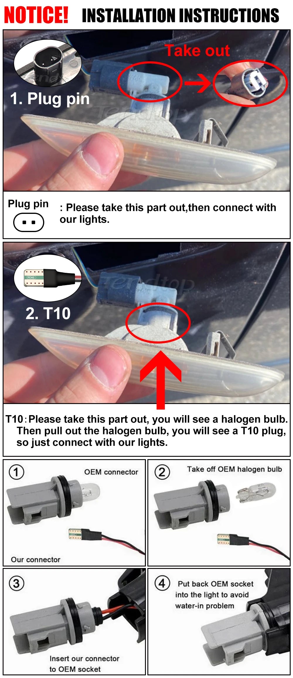 LED Dynamic Side Marker Mirror Indicator Lamp Flowing Water Turn Signal Light For BMW E90 E91 E92 E93 E60 E87 E82 E61 E46 X1 X3