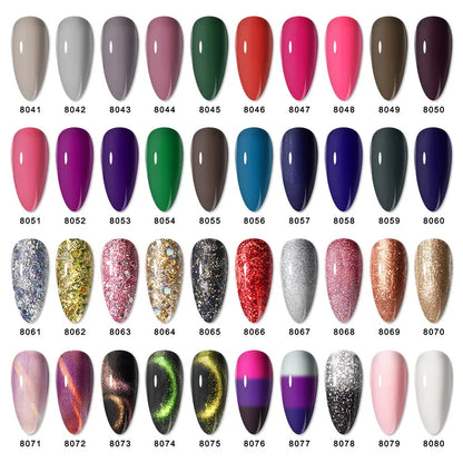 NAILWIND 8ml Gel Nail Polish Semi-permanent UV Varnish Led Esmaltes Hybrid Gel Varnishes Top Base Coat Polish Gel Nail Art