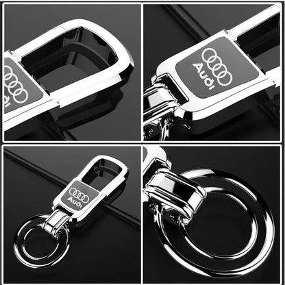 Fashion Metal Car Keychain Key Chain Ring Car Key Holder Auto Styling For Audi S Q7 A1 A7 Q3 8L TT Mk2 C5 A5 A3 A4 B8 8P 8V A6 C