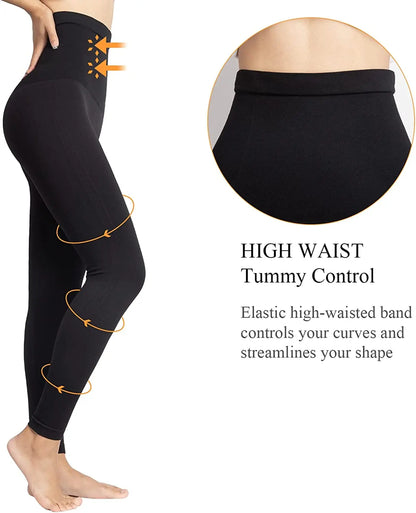 Women Leggings High Waist Leg Slimming Body ShaperTummy Control Panties Thigh Sculpting Slimmer Compression Shapewear